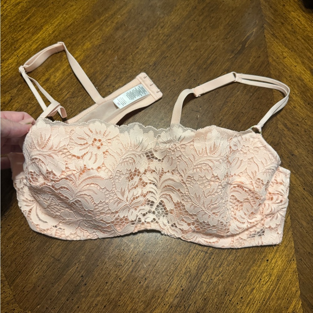 Adore Me Lace Bralette in Peach